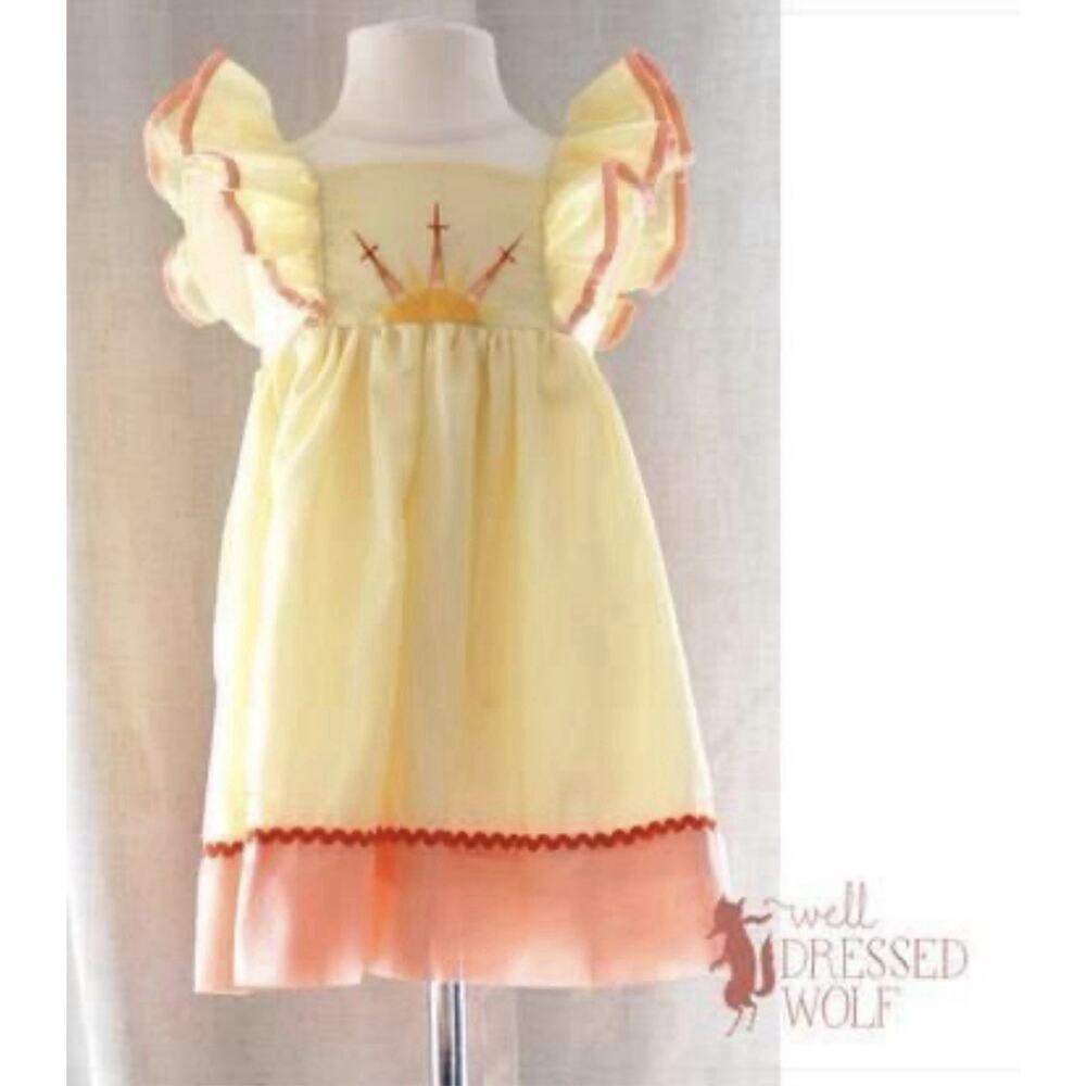 Well Dressed Wolf Risen Son Sun Easter Dress Size 6 NWT